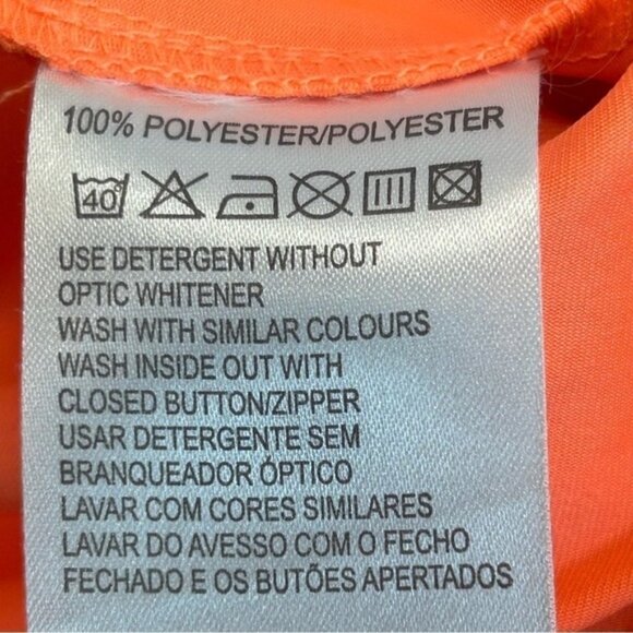 XDS by Daily Sports neon fluorescent orange golf tennis skort skirt Sz 4 NWOT - Picture 7 of 11